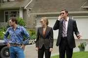 PSYCH -- "Disco Didn't Die. It Was Murdered!" Episode 3003 -- Pictured: (l-r) James Roday as Sean Spencer, Maggie Lawson as Juliet O'Hara, Tim Omundson as Carlton Lassiter PSYCH -- "Disco Didn't Die. It Was Murdered!" Episode 3003 -- Pictured: (l-r) James Roday as Sean Spencer, Maggie Lawson as Juliet O'Hara, Tim Omundson as Carlton Lassiter