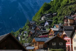 H&auml;user, Dorf, B&auml;ume Bild. Kostenlos zur Verwendung.