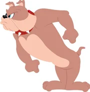 Mit seiner ausgepr&auml;gten Missbilligung gegen&uuml;ber Katzen hat es Bulldogge Spike nicht leicht. Kater Tom ist ihm ein besonderer Dorn im Auge.