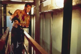 McClane (Bruce Willis) h&auml;lt sich im Versorgungsbereich eines Wolkenkratzers versteckt und f&uuml;hrt von dort aus einen furiosen Ein-Mann-Krieg gegen die Geisel-Gangster ...