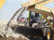 Dave Turin im Bagger in Chile.