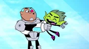 v.li.: Cyborg, Beast Boy