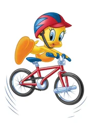 Der gelbe Kanarienvogel Tweety macht seinem Erzfeind Sylvester das Leben schwer.