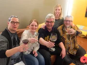 V.l. Steffen, Ines, Thomas, Gastgeberin Sabrina und Joachim