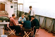 Stubenkammer Kartenspiel am Deck 1958.