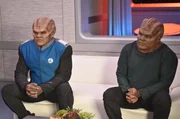 Lieutenant Commander Bortus (Peter Macon, l.); Klyden (Chad L. Coleman, r.)