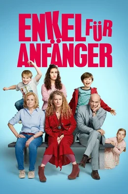 ARD Degeto ENKEL F&Uuml;R ANF&Auml;NGER, am Samstag (03.01.26) um 16:05 Uhr im ERSTEN. V. li. n. re. hinten: Jannick (Julius Weckauf), Merle (Maya Lauterbach), Viktor (Bruno Gr&uuml;ner) V. li. n. re. vorne: Karin (Maren Kroymann), Philippa (Barbara Sukowa), Gerhard (Heiner Lauterbach) und Leonie (Julia/Luise Gleich)