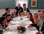 L-R: Luke Dunphy (Nolan Gould), Alex Dunphy (Ariel Winter), Phil Dunphy (Ty Burrell), Mitchell Pritchett (Jesse Tyler Ferguson), Jay Pritchett (Ed O'Neil), Gloria Delgado-Pritchett (Sof&iacute;a Vergara), Manny Delgado (Rico Rodriguez), Haley Dunphy (Sarah Hyland), Claire Dunphy (Julie Bowen), Cameron Tucker (Eric Stonestreet)