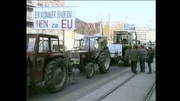 Bauernproteste – Nein zur EU. Bauernproteste – Nein zur EU.