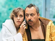 WDR Fernsehen DER JOB SEINES LEBENS, Deutschland 2003, Regie Rainer Kaufmann, am Samstag (24.04.10) um 20:15 Uhr. Was ein Ministerpr&auml;sident so alles tun muss: Erwin (Wolfgang Stumph) und Erika Strunz (Katharina Thalbach) staunen.