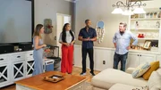 Egypt Sherrod, Mike Jackson, Lyndsey Coates, and Chris Coates tour a potential house, as seen on Married to Real Estate, Season 3.