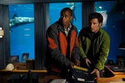 Psych - "Six Feet Under The Sea" Episode 3015 - Pictured: (l-r) Dule Hill as Gus Guster, James Roday as Shawn Spencer