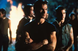Amerika in den 1960er-Jahren: Ponyboy und Johnny, beides &bdquo;Greasers&ldquo; aus den &auml;rmeren Stadtvierteln, flirten mit der attraktiven Cherry und ihrer Freundin Marcia, die zu den wohlhabenden &bdquo;Socs&ldquo; geh&ouml;ren. Als deren Freunde des mitbekommen, kommt es zu heftigen Auseinandersetzungen zwischen den &bdquo;Socs&ldquo; und den &bdquo;Greasers&ldquo;. Johnny ersticht in Notwehr einen von ihnen. Die Freunde m&uuml;ssen untertauchen. - Darry (Patrick Swayze, Mitte) f&uuml;hrt die &bdquo;Greasers&ldquo;, u.a. Sodapop (Rob Lowe, hinten) und Steve (Tom Cruise, r.), in den Kampf gegen die &bdquo;Socs&ldquo;.