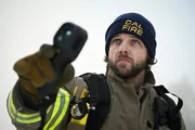 The station 42 crew responds to a ski resort accident after a chair lift malfunctions, and Vince struggles to connect with his father. Pictured: Max Thieriot as Bode Leone.