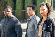 Okieriete Onaodowan (Dean Miller), Jay Hayden (Travis Montgomery), Barrett Doss (Victoria Hughes).