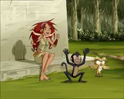 Poseidon verlangt vom Anf&uuml;hrer der Zentauren, dass er Nisa entf&uuml;hrt und zu ihm bringt.