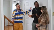Host David Bromstad, Lafael Dortch and Noel Dortch begin their tour of House #1, Meadow Landing (Hero House). Host David Bromstad, Lafael Dortch and Noel Dortch begin their tour of House #1, Meadow Landing (Hero House).