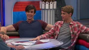 L-R: Captain Man / Ray Manchester (Cooper Barnes), Henry Hart (Jace Norman)