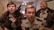 L-R: Deputy Trudy Wiegel (Kerri Kenney), Lieutenant Jim Dangle (Thomas Lennon), Deputy S. Jones (Cedric Yarbrough)