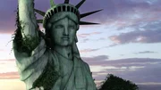 Life after People Heavy Metal, Zukunft ohne Menschen Verfall der Zivilisation CGI example of what the Earth could look like if people no longer inhabited it. Freiheitsstatue NYC