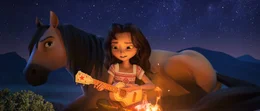 (from left) Spirit and Lucky Prescott (Isabela Merced)