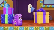 L-R: Katarina Sky as the voice of Backpack and Anairis Quinones as the voice of Map in DORA Streaming Paramount+. Photo Credit: Paramount+ &copy;2024 Viacom International Inc. All Rights Reserved. Nickelodeon, Dora and all related titles, logos and characters are trademarks of Viacom International Inc.