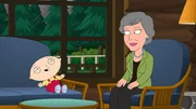 Als Stewie (l.) die Musik von Anne Murray (r.) entdeckt, beschlie&szlig;t er, sie zu besuchen ...