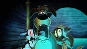 v.li.: Bunnicula, Harold, Chester v.li.: Bunnicula, Harold, Chester