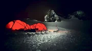 Nachtlager bei Dreharbeiten am Dachstein. Nachtlager bei Dreharbeiten am Dachstein.