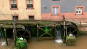 Historische Wasserräder in Saarburg. Historische Wasserräder in Saarburg.