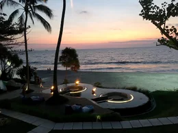 Abendstimmung in Senggigi auf Lombok.