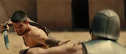 Freizeit: Spiculus k&auml;mpft in der Arena in einem t&ouml;dlichen Kampf gegen einen anderen erfahrenen Gladiator.