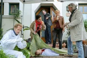 (v.li.): Helmut Bohatsch (Franz Wohlfahrt), Maria Happel (Dr. Franziska Beck), Stefan J&uuml;rgens (Carl Ribarski), Lilian Klebow (Penny Lanz), Gregor Seberg (Helmuth Nowak), Alexander Linhardt (Roland Tauber).