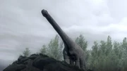 CGI: A titanosaur's long, long neck. CGI: A titanosaur's long, long neck.
