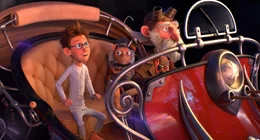 Der Sandmann (r.) besitzt einen fliegenden Weltraum-Schlitten, der ihn, Peter (l.) und den Maik&auml;fer Sumsemann (M.) blitzschnell durch die Milchstra&szlig;e bef&ouml;rdert.