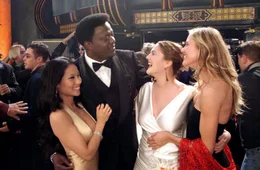 L-R: Alex Munday (Lucy Liu), Jimmy Bosley (Bernie Mac), Dylan Sanders (Drew Barrymore), Natalie Cook (Cameron Diaz)