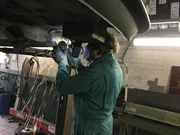 Auto wird komplett restauriert.