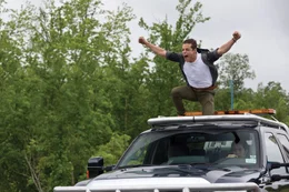 L - R: Finn (Rami Malek), Ramon Rodriguez (Joe Peck)
