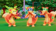 L-R: Marc Weiner as the voice of Swiper, Yellow Swiper, and Green Swiper in DORA Streaming Paramount+. Photo Credit: Paramount+