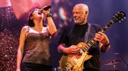 David Gilmour und Tochter Romany. David Gilmour und Tochter Romany.