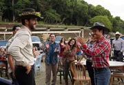 ìPanioloî ñ When a beloved Paniolo (Hawaiian cowboy) is shot while out riding his horse, Jane and her team must gain the trust of the Paniolo community to help find the culprits and protect the Panioloís life. Also, Kai tries to convince his stubborn father to see a doctor, on NCIS: HAWAI`I, Monday, Oct. 11 (10:00-11:00 PM, ET/PT) on the CBS Television Network, and available to stream live and on demand on Paramount+. Pictured: Noah Mills as Jesse Boone, Alex Tarrant as Kai Holman, Jason Antoon as Ernie Malik, Yasmine Al-Bustami as Lucy Tara.