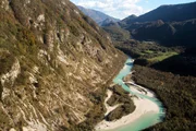 Isonzo Fluss, Slowenien.