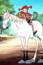 Pippi Langstrumpf zieht gemeinsam mit ihrem Pferd "Kleiner Onkel" und ihrem Affen "Herr Nilsson" in die Villa Kunterbunt, um dort f&uuml;r l&auml;ngere Zeit alleine zu wohnen und um auf ihren Vater, Kapit&auml;n Langstrumpf, zu warten. Schnell schlie&szlig;t sie Freundschaft mit den Nachbarskindern Tommy und Annika. Weniger angenehm ist ihre Bekanntschaft mit Frau Prysselius. Pippi l&auml;sst sich nicht so leicht fangen, auch nicht von den beiden Polizisten Kling und Klang.