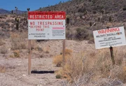 (Originalunterschrift) Rachel, Nevada: In der N&auml;he einer geheimen US-Milit&auml;reinrichtung, Area 51.