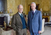 "Agatha Christie's Poirot", Im Bild (v.li.): John Standing (Colonel Toby Luttrell), Hugh Fraser (Captain Hastings).