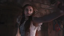 Joey King in 20th Century Studios' THE PRINCESS, exclusively on Hulu. Photo courtesy of 20th Century Studios. &copy; 2022 20th Century Studios. All Rights Reserved.