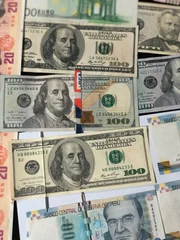 Lima, Peru - Counterfeit money.