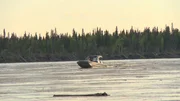 Stan Zuray’s boat on the Yukon River. Stan Zuray’s boat on the Yukon River.