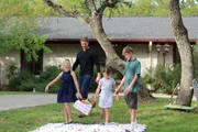 Evans family set up picnic to discuss their future home in decision scene in episode 202, as seen on HGTV's House Hunters Family Evans family set up picnic to discuss their future home in decision scene in episode 202, as seen on HGTV's House Hunters Family