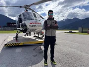 Pilot Josef Schweiger bei Wucher Helikopter